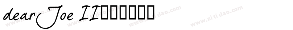 dearJoe II字体转换